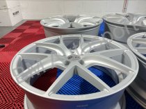 NEW 20 INCH ZITO ZS05 ALLOY WHEELS IN MATT SILVER WITH DEEPER CONCAVE 10" REAR 5x112