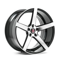 NEW 18 INCH AXE EX18 ALLOY WHEELS IN GLOSS BLACK WITH MACHINE POLISHED FACE