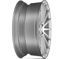 NEW 20 INCH VEEMANN VC7 ALLOY WHEELS IN SATIN SILVER WITH POLISHED FACE AND DEEPER CONCAVE 10.5" REAR 5x120