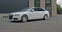 NEW 20 INCH VEEMANN VC7 ALLOY WHEELS IN SATIN SILVER WITH POLISHED FACE AND DEEPER CONCAVE 10.5" REAR 5x120