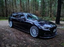 NEW 20 INCH VEEMANN VC7 ALLOY WHEELS IN SATIN SILVER WITH POLISHED FACE AND DEEPER CONCAVE 10.5" REAR 5x120