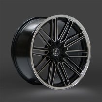 NEW 19 INCH LENSO OP7 ALLOY WHEELS IN GLOSS BLACK WITH POLISHED FACE AND DEEPER CONCAVE 9.5" REARS 5x120