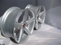 NEW 19" AXE EX18 DEEP CONCAVE ALLOY WHEELS IN SILVER/BRUSHED WITH LARGE DEEP DISH, WIDER REAR et44/40