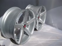 NEW 19" AXE EX18 ALLOY WHEELS IN SILVER WITH BRUSHED FACE, DEEPER CONCAVE 9.5" REARS