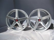 NEW 19" AXE EX18 ALLOY WHEELS IN SILVER WITH BRUSHED FACE, DEEPER CONCAVE 9.5" REARS