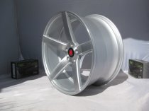 NEW 19" AXE EX18 ALLOY WHEELS IN SILVER WITH BRUSHED FACE, DEEPER CONCAVE 9.5" REARS