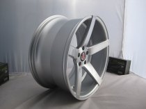 NEW 19" AXE EX18 DEEP CONCAVE ALLOY WHEELS IN SILVER/BRUSHED WITH LARGE DEEP DISH, WIDER REAR et44/40