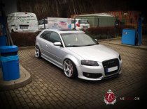 NEW 19 INCH AXE EX18 ALLOY WHEELS IN SILVER WITH BRUSHED FACE, DEEPER CONCAVE 9.5" REAR OPTION