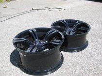 NEW 19" AVANT GARDE M355 ALLOY WHEELS IN GLOSS BLACK DEEPER WITH DEEPER CONCAVE 10" REAR