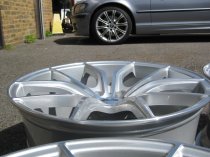 NEW 19" OEMS FS17 CONCAVED ALLOY WHEELS IN SILVER WITH POLISHED FACE, WIDER 9.5" REAR