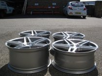 NEW 20" ISPIRI ISR12 ALLOY WHEELS IN SILVER/BRUSHED POLISH WITH DEEPER CONCAVE 10" REARS et42/45