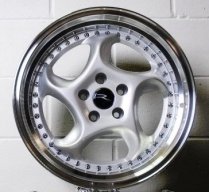 NEW 18" DARE DR-F6 ALLOY WHEELS IN SILVER WITH POLISHED DISH AND DEEPER 9.5" REAR OPTION