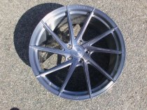 NEW 20" ISPIRI FFR1D DIRECTIONAL ALLOY WHEELS IN FULL BRUSHED CARBON TITANIUM, DEEPER CONCAVE 10.5" REARS 5x120