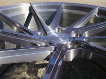 NEW 20 INCH ISPIRI FFR1D DIRECTIONAL ALLOY WHEELS IN FULL BRUSHED CARBON TITANIUM, DEEPER CONCAVE 10.5" REARS 5x120