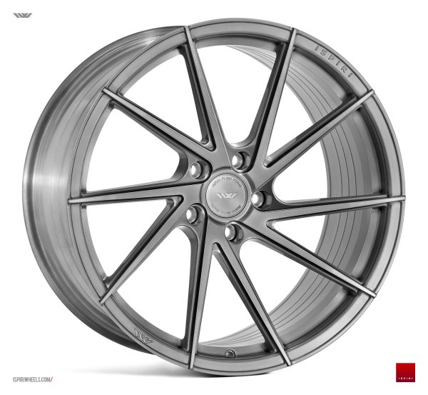 NEW 20 INCH ISPIRI FFR1D DIRECTIONAL ALLOY WHEELS IN FULL BRUSHED CARBON TITANIUM, DEEPER CONCAVE 10.5" REARS 5x120