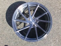 NEW 20" ISPIRI FFR1D MULTI-SPOKE DIRECTIONAL ALLOY WHEELS IN FULL BRUSHED CARBON TITANIUM, DEEPER 10" OR 10.5" ALL ROUND