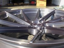 NEW 20" ISPIRI FFR1D MULTI-SPOKE DIRECTIONAL ALLOY WHEELS IN FULL BRUSHED CARBON TITANIUM, DEEPER 10" OR 10.5" ALL ROUND