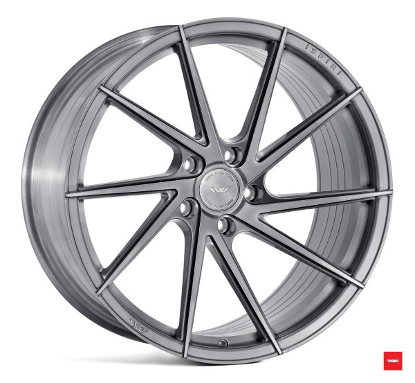 NEW 20 INCH ISPIRI FFR1D DIRECTIONAL ALLOY WHEELS IN FULL BRUSHED CARBON TITANIUM, DEEPER 10" OR 10.5" ALL ROUND 5x112