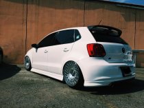NEW 18 INCH WATERCOOOLED INDUSTRIES WCI MT10 ALLOY WHEELS IN SILVER WITH POLISHED FACE, EXTREME CONCAVE 9.5" REARS 5x100