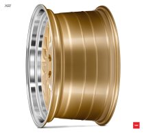 NEW 18 INCH ISPIRI CSR1D DIRECTIONAL ALLOY WHEELS IN GOLD WITH POLISHED DISH, DEEPER 9.5" ALL ROUND 5x112