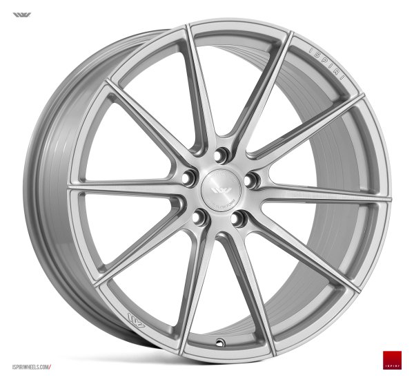 NEW 19 INCH ISPIRI FFR1 ALLOY WHEELS IN PURE SILVER WITH BRUSHED POLISHED FACE AND DEEPER CONCAVE 10" REARS 5x120
