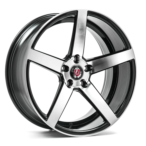 NEW 19" AXE EX18 ALLOY WHEELS IN GLOSS BLACK WITH POLISHED FACE AND DEEPER CONCAVE 9.5" REAR