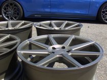 NEW 19 INCH ISPIRI ISR8 ALLOY WHEELS IN MATT CARBON BRONZE WITH DEEPER CONCAVE 9.5" REAR OPTION 5x112