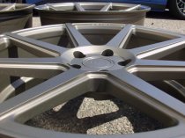 NEW 19 INCH ISPIRI ISR8 ALLOY WHEELS IN MATT CARBON BRONZE WITH DEEPER CONCAVE 9.5" REAR OPTION 5x112