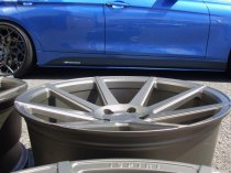 NEW 19 INCH ISPIRI ISR8 ALLOY WHEELS IN MATT CARBON BRONZE WITH DEEPER CONCAVE 9.5" REAR OPTION 5x112