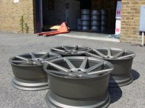 NEW 19 INCH ISPIRI ISR8 ALLOY WHEELS IN MATT CARBON BRONZE WITH DEEPER CONCAVE 9.5" REAR OPTION 5x112