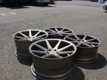 NEW 19 INCH ISPIRI ISR8 ALLOY WHEELS IN MATT CARBON BRONZE WITH DEEPER CONCAVE 9.5" REAR OPTION 5x112