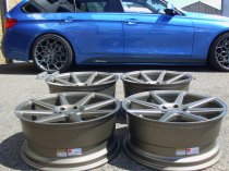 NEW 19 INCH ISPIRI ISR8 ALLOY WHEELS IN MATT CARBON BRONZE WITH DEEPER CONCAVE 9.5" REAR OPTION 5x112