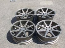 NEW 19 INCH ISPIRI ISR8 ALLOY WHEELS IN MATT CARBON BRONZE WITH DEEPER CONCAVE 9.5" REAR OPTION 5x112