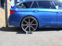 NEW 19 INCH ISPIRI ISR8 ALLOY WHEELS IN MATT CARBON BRONZE WITH DEEPER CONCAVE 9.5" REAR OPTION 5x112
