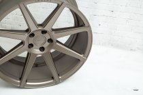NEW 19 INCH ISPIRI ISR8 ALLOY WHEELS IN MATT CARBON BRONZE WITH DEEPER CONCAVE 9.5" REAR OPTION 5x112