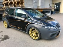 NEW 19 INCH ISPIRI ISR6 ALLOY WHEELS IN MATT CARBON GOLD, DEEPER CONCAVE 9.5" ALL ROUND 5x112