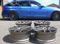 NEW 20 INCH ISPIRI ISR6 ALLOY WHEELS IN MATT CARBON BRONZE WITH DEEPER CONCAVE 10" REARS 5x120