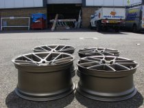 NEW 20 INCH ISPIRI ISR6 ALLOY WHEELS IN MATT CARBON BRONZE WITH DEEPER CONCAVE 10" REARS 5x120