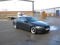 NEW 18 INCH LRN BLITZ ALLOY WHEELS IN GLOSS BLACK WITH POLISHED STEPPED DISH, DEEPER 9" REAR 5x120