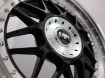 NEW 18 INCH LRN BLITZ ALLOY WHEELS IN GLOSS BLACK WITH POLISHED STEPPED DISH, DEEPER 9" REAR 5x120