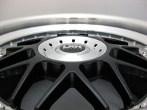 NEW 18 INCH LRN BLITZ ALLOY WHEELS IN GLOSS BLACK WITH POLISHED STEPPED DISH, DEEPER 9" REAR 5x120