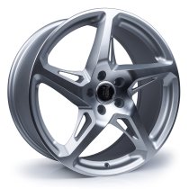 NEW 18″ RIVER R-4 ALLOY WHEELS IN MATT SILVER WITH MATT POLISHED FACE