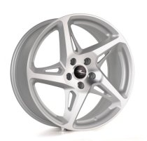 NEW 19 INCH RIVER RVR R4 ALLOY WHEELS IN MATT SILVER WITH MATT POLISHED FACE 5x112