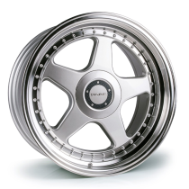 NEW 18″ DARE DR F5 ALLOY WHEELS IN SILVER WITH POLISHED DISH, WIDER 9.5″ REAR OPTION