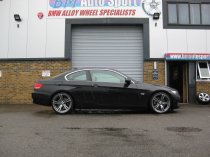 NEW 19 INCH AVANT GARDE M355 ALLOY WHEELS IN GUNMETAL WITH POLISHED FACE AND DEEPER CONCAVE 10" REAR 5x120