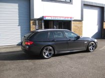 NEW 19" AVANT GARDE M355 ALLOY WHEELS IN GUNMETAL WITH POLISHED FACE AND DEEPER CONCAVE 10" REAR