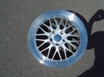 NEW 19 INCH LM CROSS SPOKE SPLIT RIM STYLE ALLOY WHEELS IN SILVER WITH POLISHED DISH 5x120