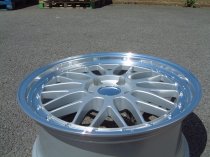 NEW 19 INCH LM CROSS SPOKE SPLIT RIM STYLE ALLOY WHEELS IN SILVER WITH POLISHED DISH 5x120