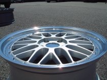 NEW 19 INCH LM CROSS SPOKE SPLIT RIM STYLE ALLOY WHEELS IN SILVER WITH POLISHED DISH 5x120