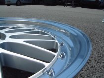NEW 19 INCH LM CROSS SPOKE SPLIT RIM STYLE ALLOY WHEELS IN SILVER WITH POLISHED DISH 5x120